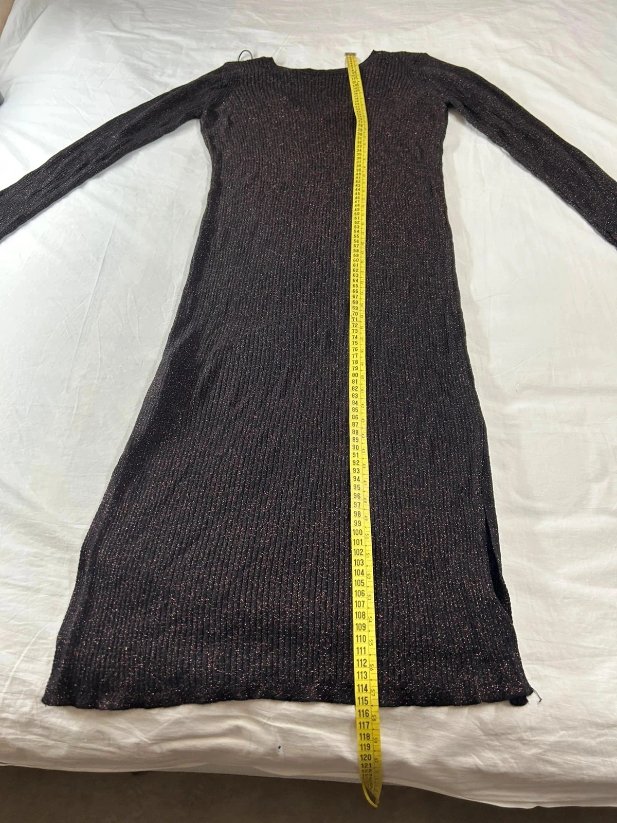 Bruine lange jurk met strass promod – photo 7
